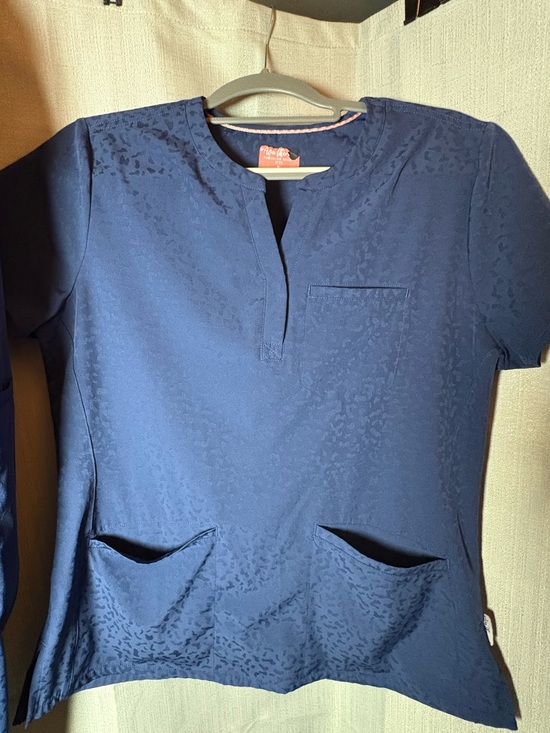 Other - Ava Therese Navy Medical Scrub Top & Jogger Pants Set